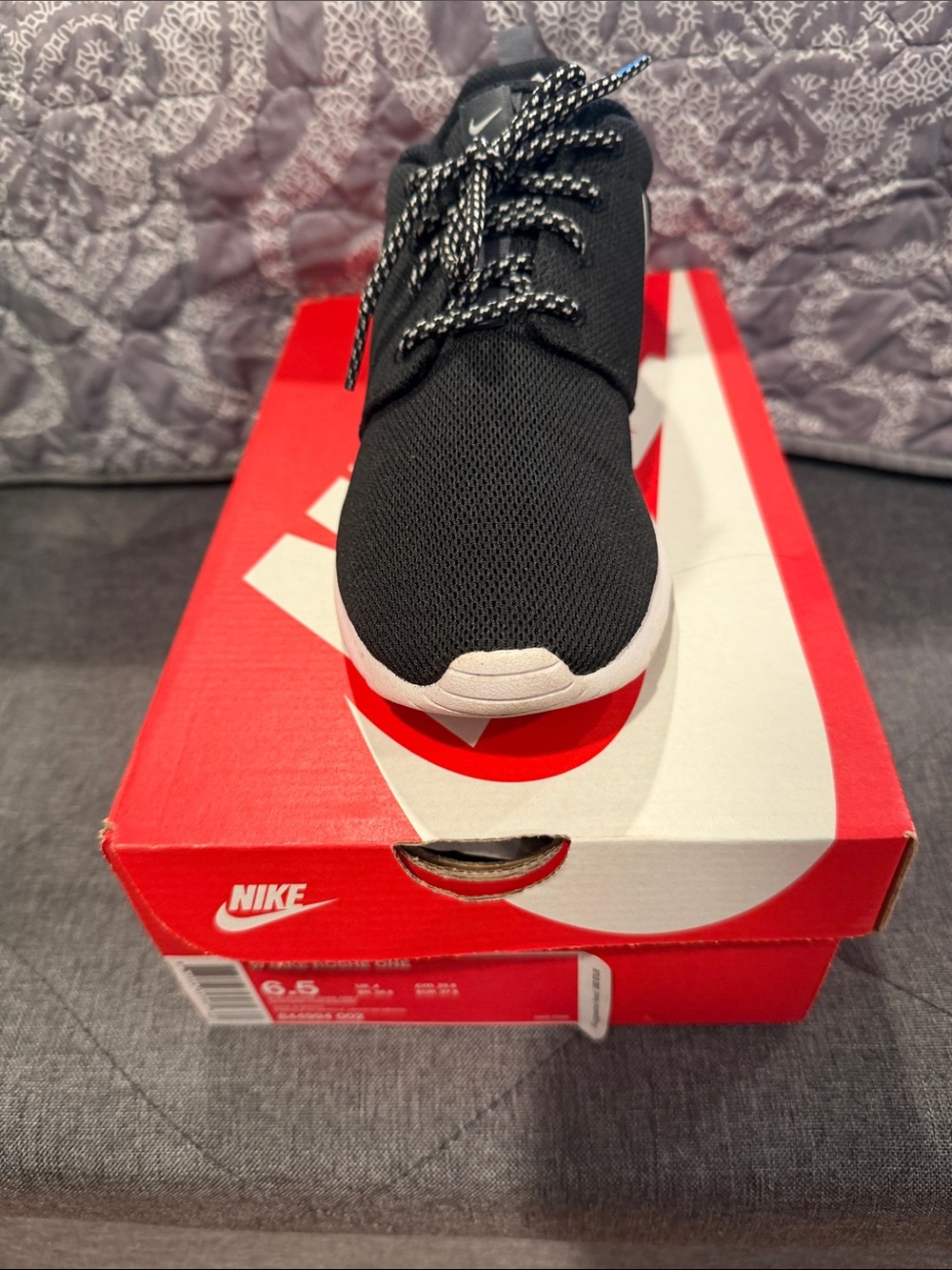 Nike Black and White Running Shoe